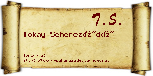 Tokay Seherezádé névjegykártya
